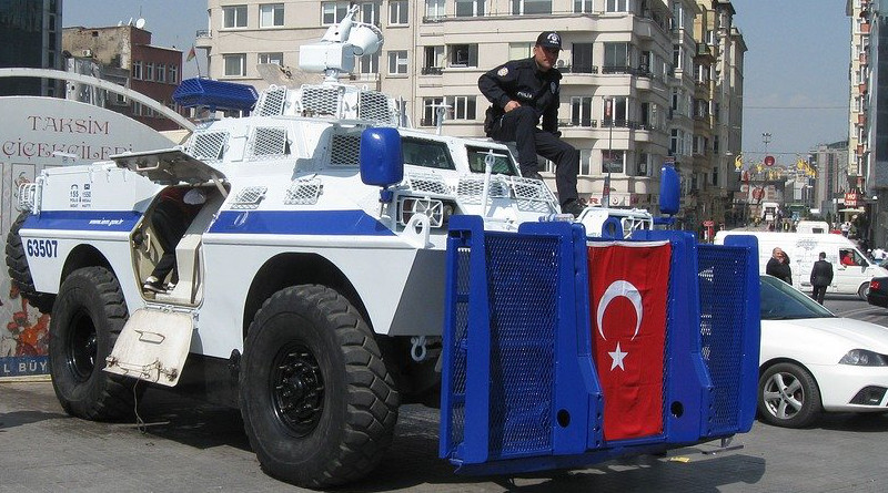 Turkey Istanbul Tank Police Vehicle Gray Police