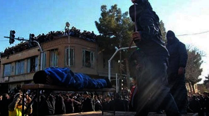 Public flogging in Iran. Photo Credit: Iran News Wire