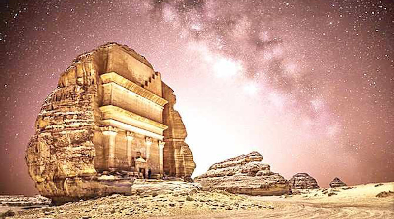 An ancient tomb of the Nabateans in AlUla. (AN file photo)