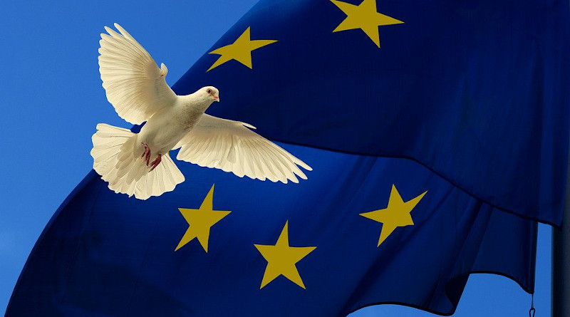 Europe Flag Harmony Dove Peace Dove Unit European