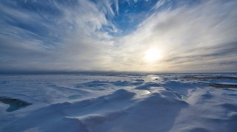 Melting ice in the Arctic Ocean is a bellwether for climate change, an apt illustration of environmental changes in a warming world. CREDIT: Photo courtesy of Zhangxian Ouyang