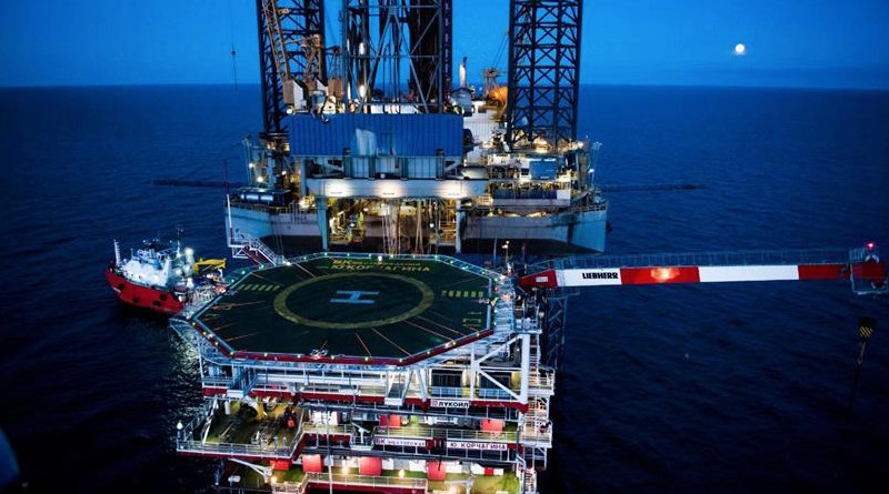 Lukoil platform in North Caspian. Photo Credit: LUKOIL