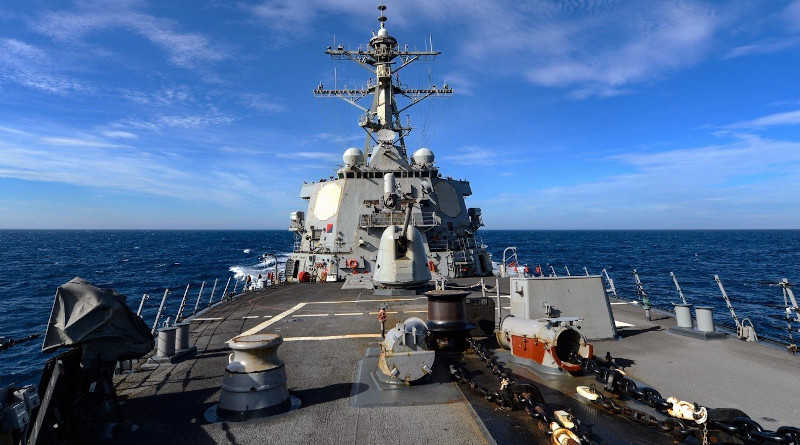 USS Russell (DDG-59) transits the Taiwan Strait, on June 4, 2020. US Navy Photo