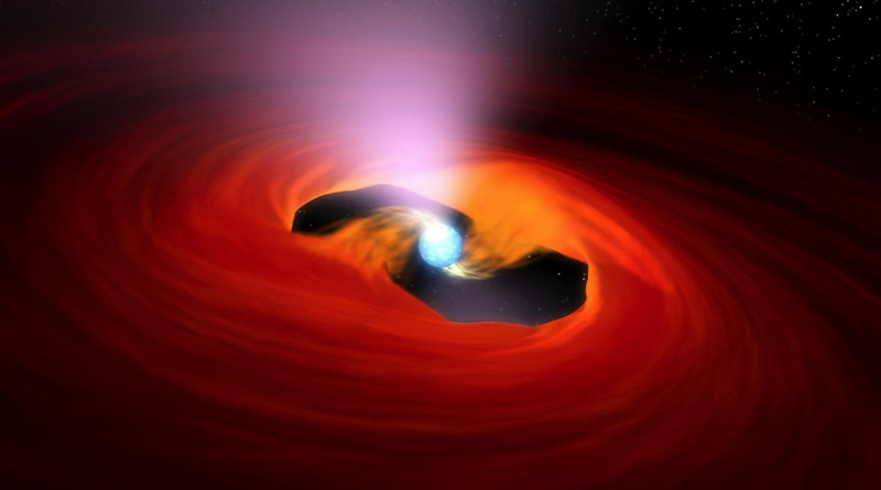 Artist's impression of an ultra-luminous X-ray pulsar. CREDIT: NASA / JPL-Caltech