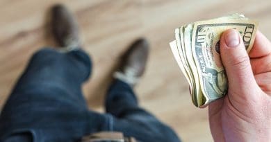 Dollar Money Wallet Finance Cash Business Person Hand