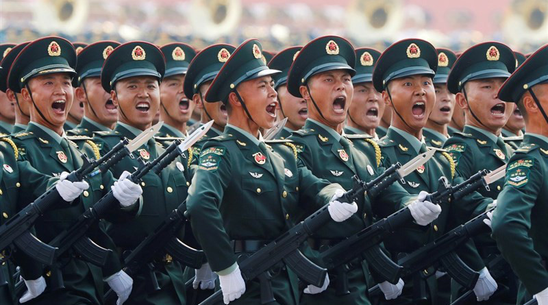 Soldiers in China's Military. Photo Credit: Tasnim News Agency
