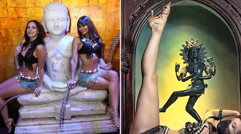 Statues of Lord Mahavira (left) and Lord Shiva in Nataraja form in Mandalay Bay. Photo Credit: Both pictures from Foundation Room Facebook page