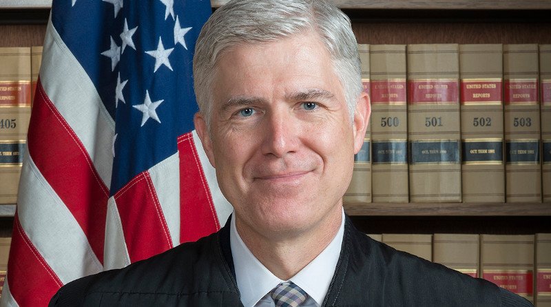 Associate US Supreme Court Justice Neil M. Gorsuch. Photo Credit: Franz Jantzen, Wikipedia Commons