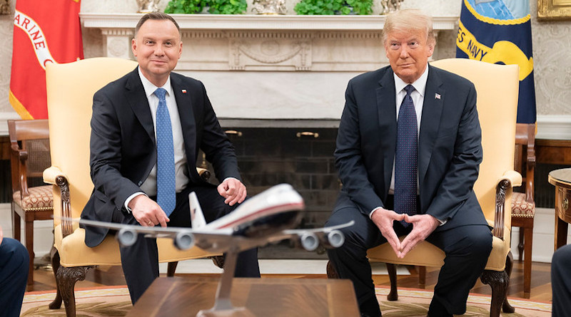 President Donald J. Trump participates in a bilateral meeting with Polish President Andrzej Duda Wednesday, June 24, 2020, in the Oval Office of the White House. (Official White House Photo by Shealah Craighead)