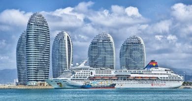 Ship Hainan China Skyline Ocean Liner Hdr City