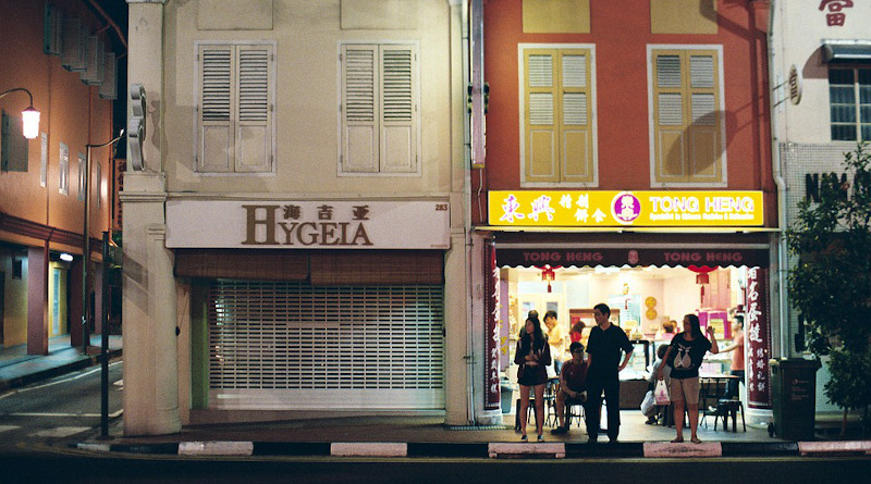 Street Life People Singapore Night Street City
