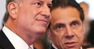 New York's Mayor Bill de Blasio and Gov. Andrew Cuomo