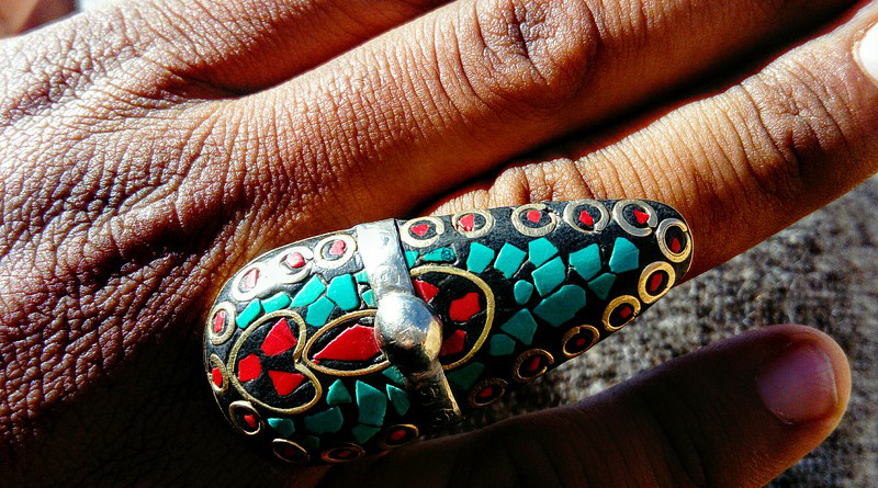 Silver Hand Ring Morocco Berber