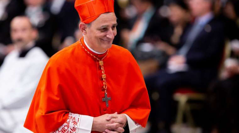 Cardinal Matteo Zuppi, Archbishop of Bologna, Italy, in St. Peter's Basilica on Oct. 5, 2019. Credit: Daniel Ibáñez/CNA