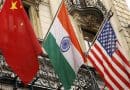 Flags China India Usa United States