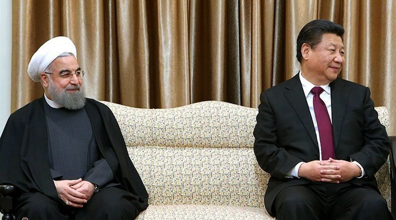 Iranian President Hassan Rouhani and China's President Xi Jinping. Photo Credit: Tasnim News Agency