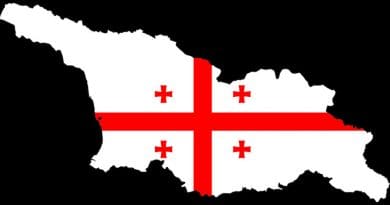 Georgia Country Map Flag