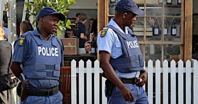 File photo of members of South Africa police. Photo Credit: HelenOnline, Wikipedia Commons