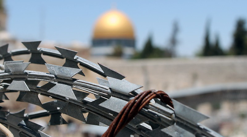 Barbed Wire Jerusalem Israel Palestine Western Wall