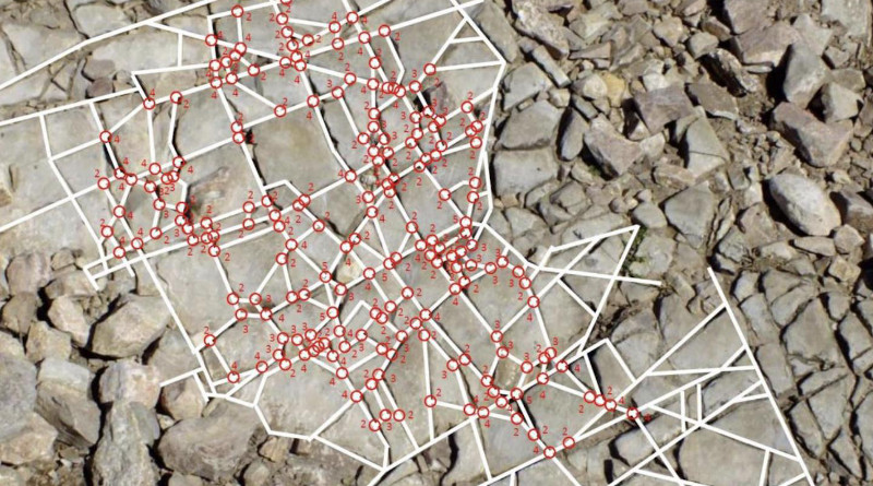 The research team measured and analyzed fragmentation patterns of rocks they collected as well as from previously assembled datasets. CREDIT: Courtesy of Gablor Domokos and Douglas Jerolmack