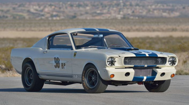 This 1965 Ford Mustang Shelby GT350R sold for a record $3.85 million at an auction in Indianapolis. Photo courtesy of Mecum Auctions