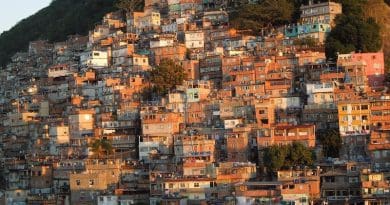 Brazil Favela Slum Rio De Janeiro Sunrise