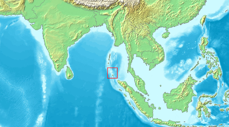 Location of Nicobar Islands. Credit: Wikipedia Commons