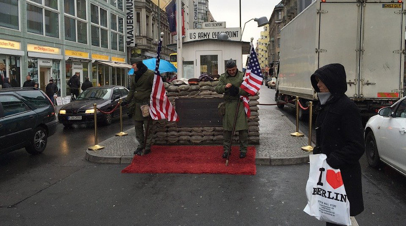 Checkpoint Charlie Berlin Germany Military United States Flag