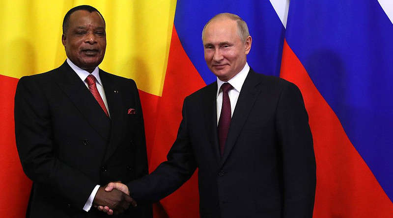 File photo of President of Republic of the Congo Denis Sassou-Nguesso with Russia's President Vladimir Putin. Photo Credit: Kremlin.ru