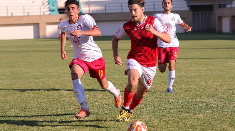 Armenian soccer club FC Lokomotiv Yerevan in action against Pyunik 2 in June 2019. Lokomotiv was one of several Armenian clubs implicated in a match-fixing scandal. (photo: Facebook, FC Lokomotiv Yerevan)