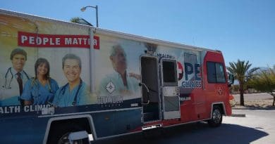 A mobile health clinic the researchers used. CREDIT: Center for Healthy Communities, UC Riverside