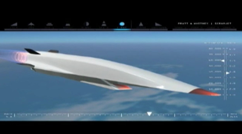 The X-51A WaveRide was first geared up for testing in the spring of 2010. Screenshot from Air Force video