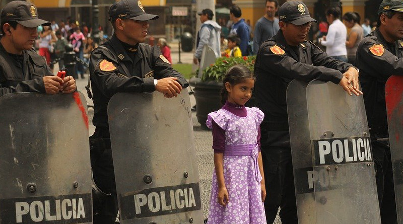 File photo of police in Lima, Peru