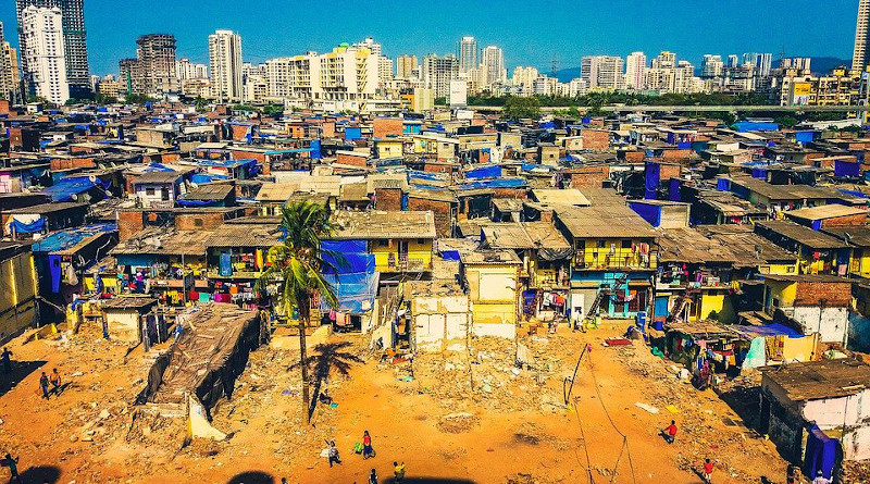 India Mumbai Slums Poverty Poor Ghetto Shanty City