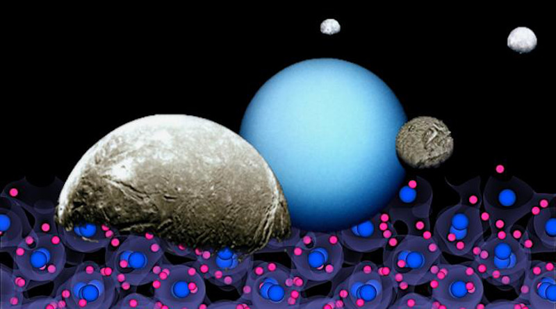 In this research, the scholars have analysed the conduction of electricity and heat of water under extreme temperature and pressure conditions, such as those that occur inside ice-giant planets as well as in many exo-planets outside of it. Investigating the phenomena that occur under their surface, in fact, is key to understand the evolution of these celestial bodies, to establish their age, and to shed light onto the geometry and evolution of their magnetic fields. CREDIT: Federico Grasselli