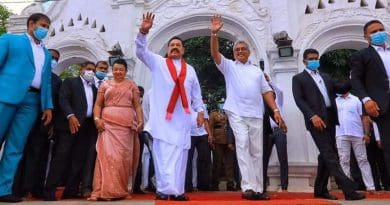 Sri Lanka's Mahinda Rajapaksa (left), Prime Minister and brother of President Gotabaya Rajapaksa (right). Photo Credit: Sri Lanka government