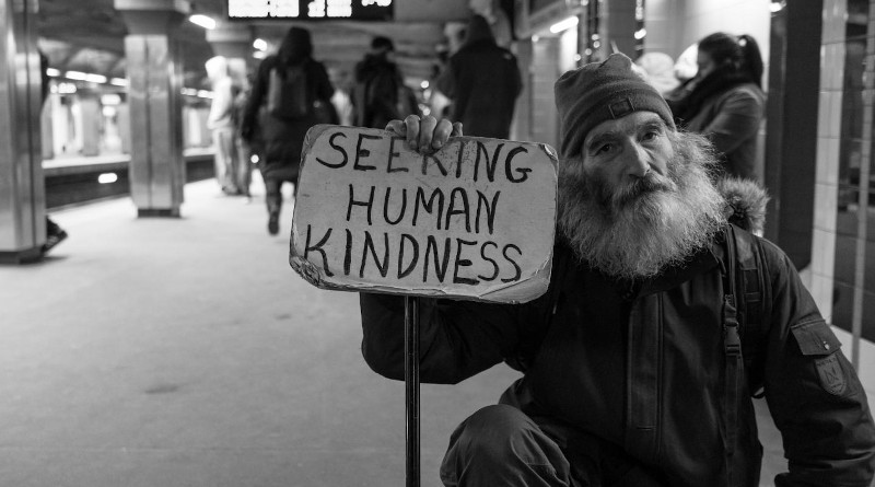 A homeless man. Photo Credit: UNSPLASH, Matt Collamer