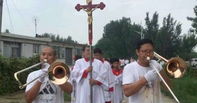 A file photo of village parishioners celebrating the Feast of the Assumption in China. (Photo: UCA News)