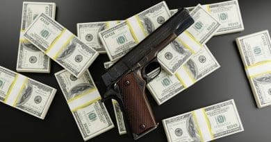 Money Dollars Gun Mafia Bribe Bloody Profit Rich