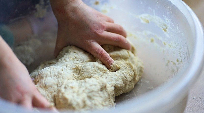 Bread Dough Knead Bake Food Cake Eat Delicious Flour