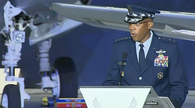 Gen. Charles Q. Brown Jr. named as the Air Force chief of staff and member of the Joint Chiefs of Staff. Photo Credit: Screenshot Pentagon video