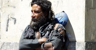 Homeless People Buenos Aires Argentina Man