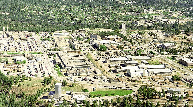 Aerial view of Los Alamos National Laboratory. Photo Credit: Los Alamos National Laboratory, Wikipedia Commons