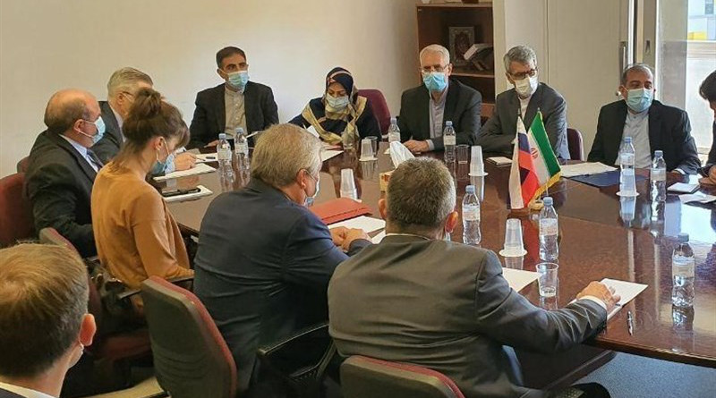 Iranian delegation In Astana Process meets Russian, Turkish counterparts. Photo Credit: Tasnim News Agency