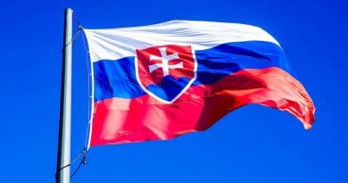 Slovakia Bratislava Flag Slovensko Press Castle