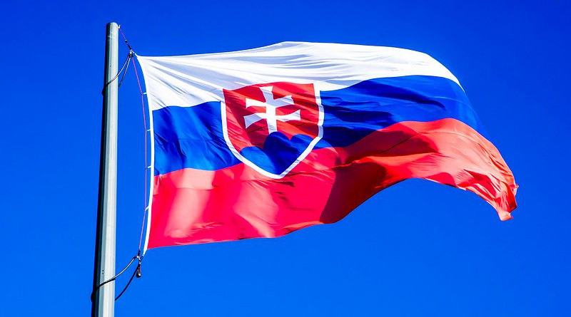 Slovakia Bratislava Flag Slovensko Press Castle
