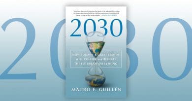 "2030: How Today's Biggest Trends Will Collide and Reshape the Future of Everything of Everything" by Mauro F. Guillen.