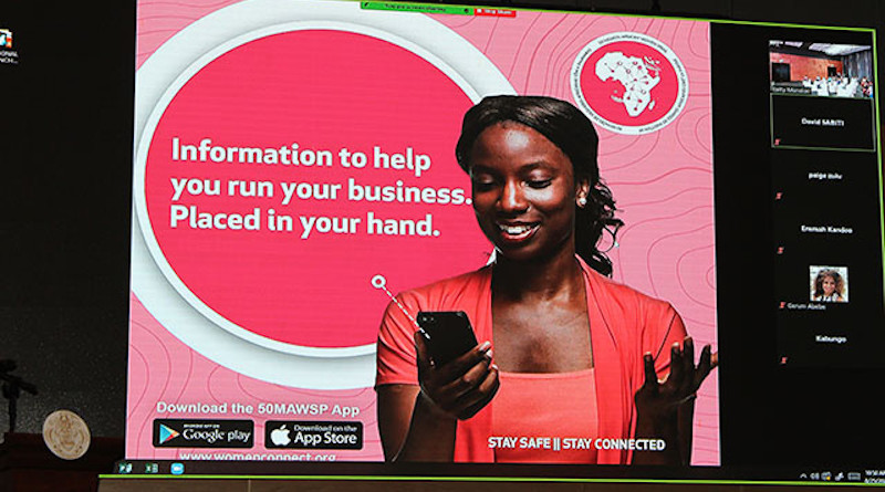 The 50 Million African Women Speak (50MAWS) app aims to help African women entrepreneurs. Photo Credit: Rassin Vannier, Seychelles News Agency