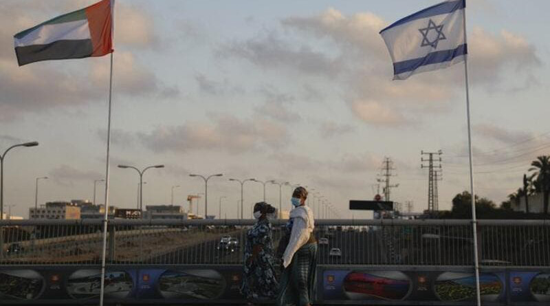 Flags of UAE and Israel. Photo Credit: Twitter