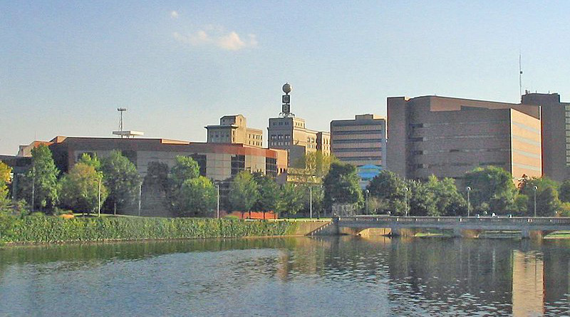 The Flint River in Flint, Michigan, United States of America. Photo Credit: Connor Coyne, Wikipedia Commons